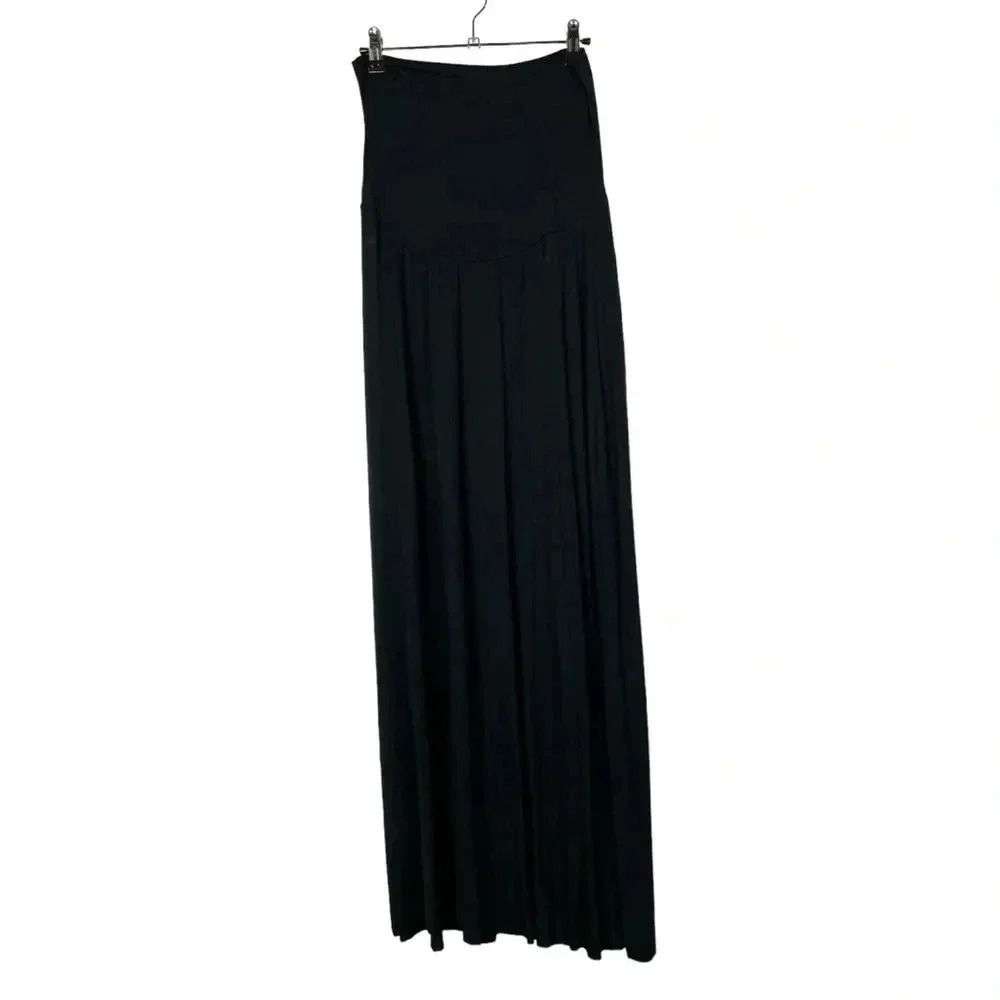 Motherhood Maternity Black High Rise Maxi Skirt S